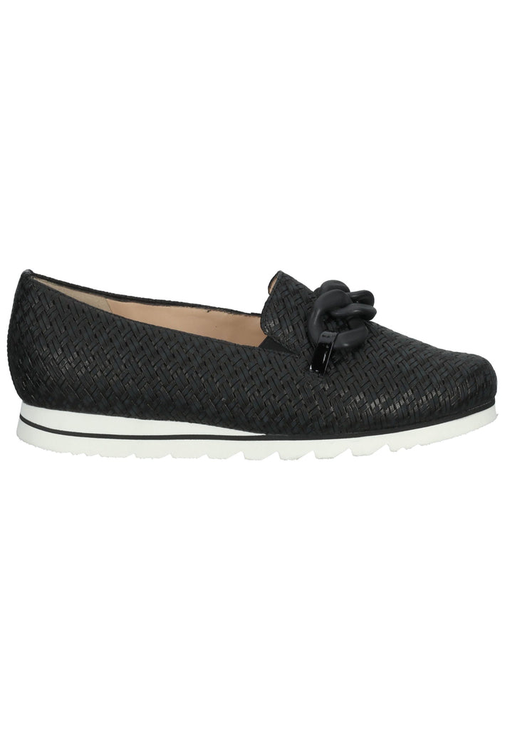 HASSIA Slipper Leder Schwarz