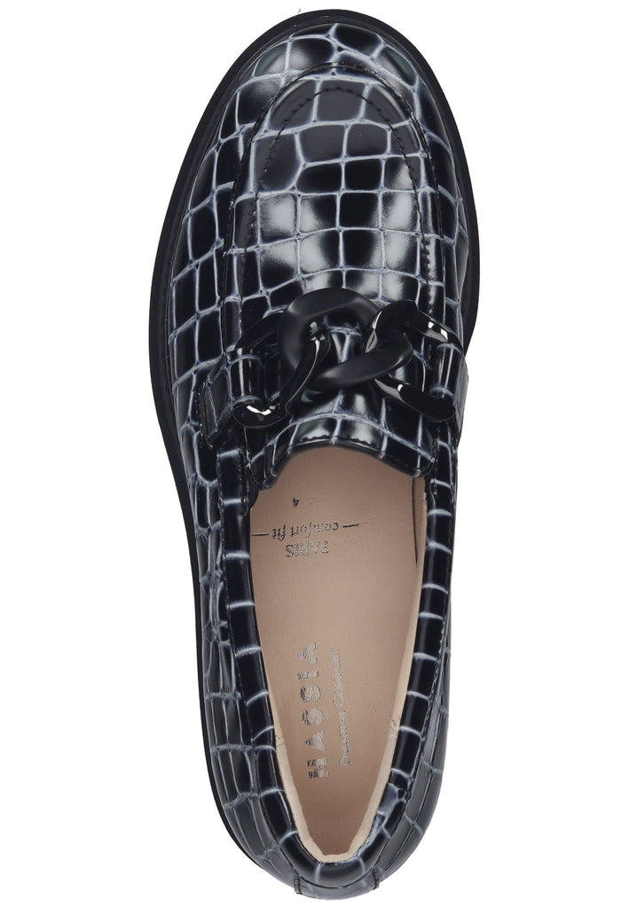 HASSIA Slipper Leder Schwarz