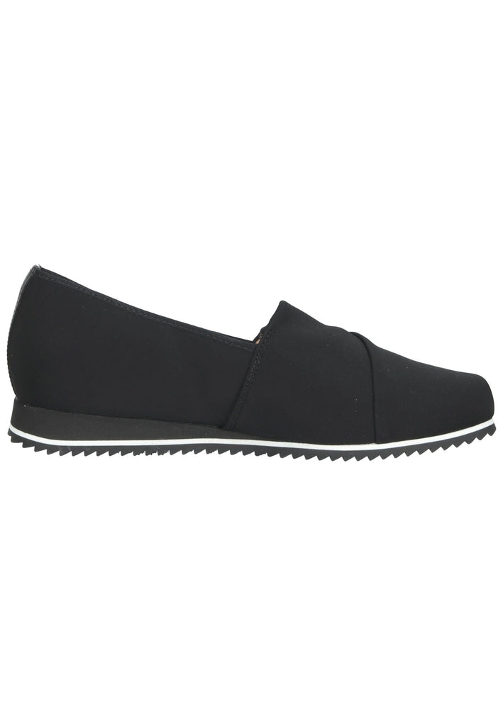 HASSIA Slipper Lederimitat Schwarz