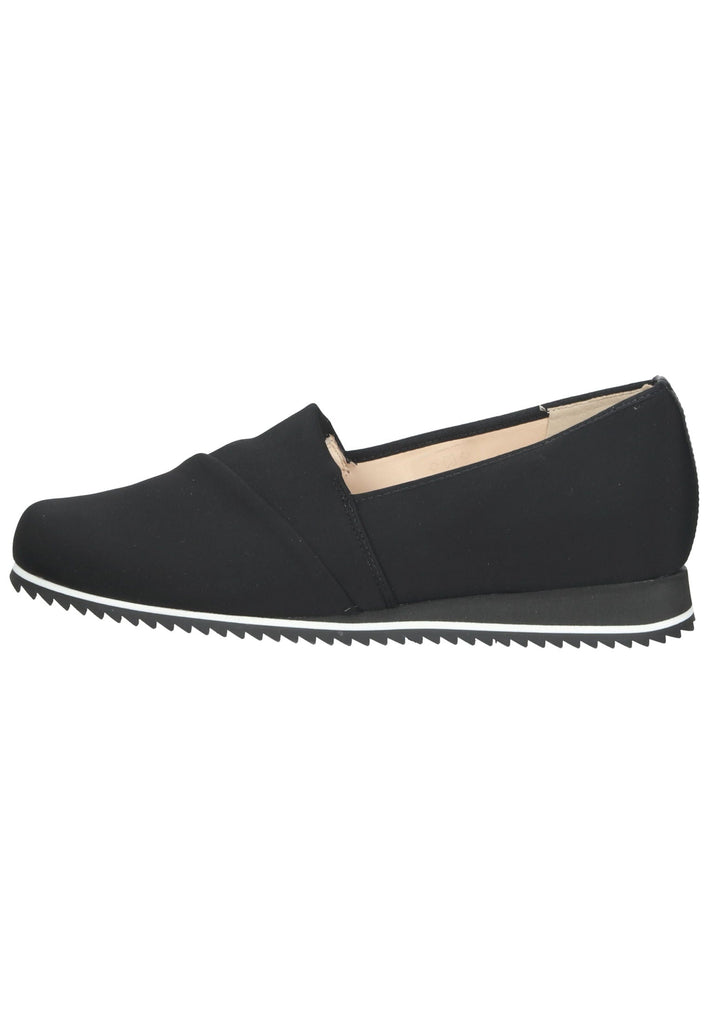 HASSIA Slipper Lederimitat Schwarz