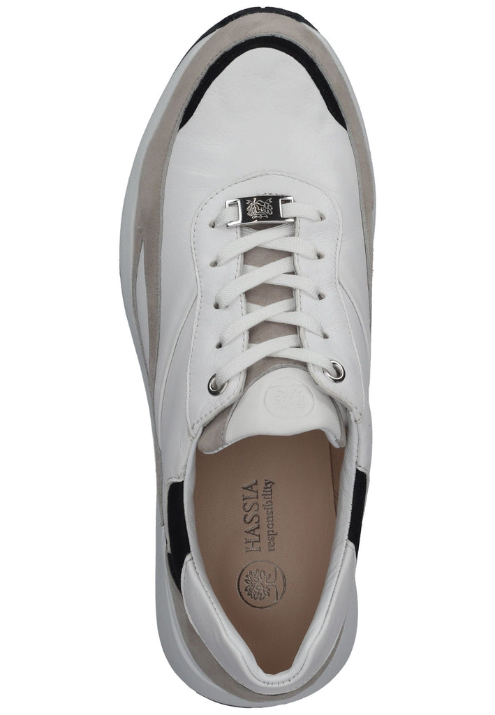 HASSIA Sneaker Leder Weiß/Beige