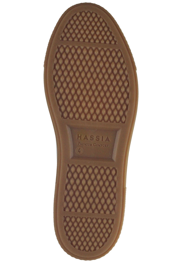 HASSIA Sneaker Leder Weiß/Braun