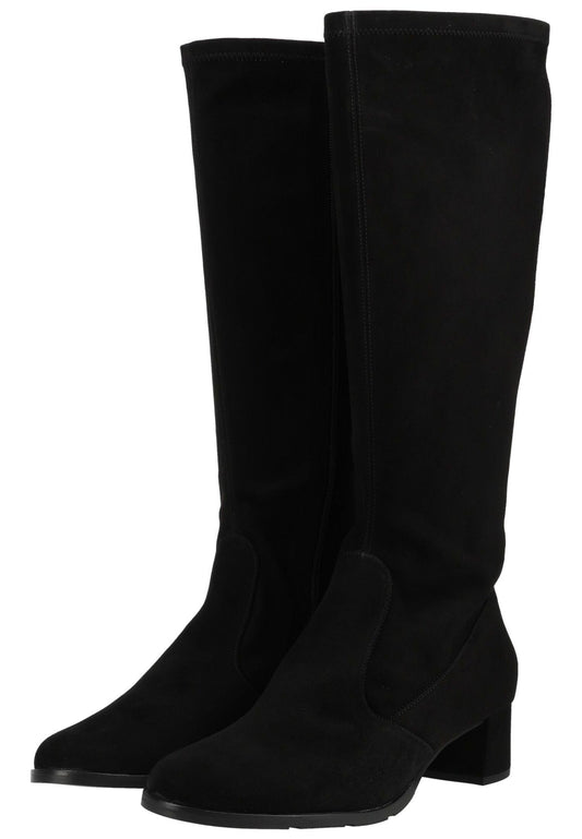 HASSIA Stiefel Veloursleder Schwarz
