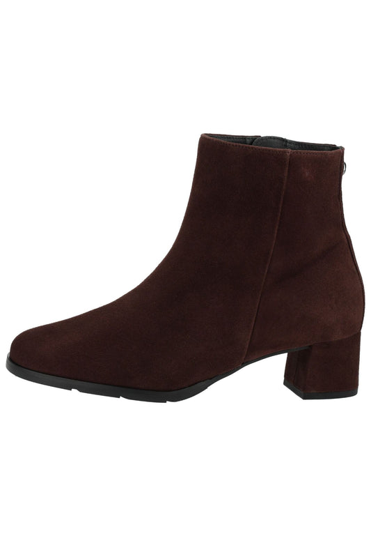 HASSIA Stiefelette Veloursleder Chocolate