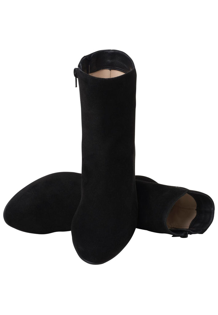 HASSIA Stiefelette Veloursleder Schwarz