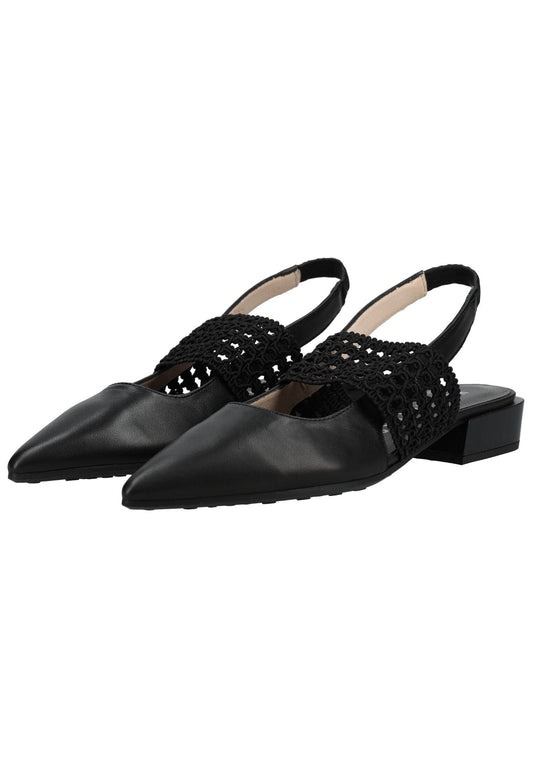 HISPANITAS Pumps Leder Schwarz/Schwarz