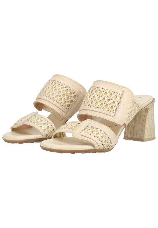 HISPANITAS Sandalen Leder/Textil Beige/Braun