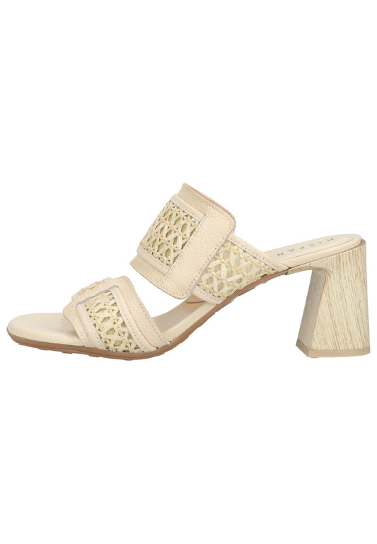 HISPANITAS Sandalen Leder/Textil Beige/Braun