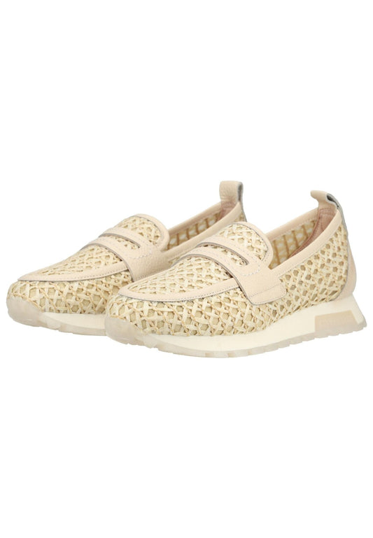 HISPANITAS Sneaker Leder/Textil Beige/Braun
