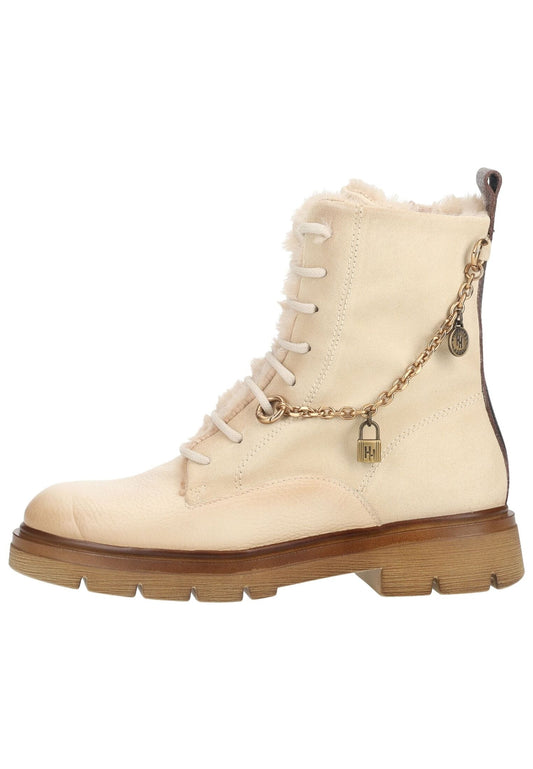 HISPANITAS Stiefelette Leder Beige Warmfutter