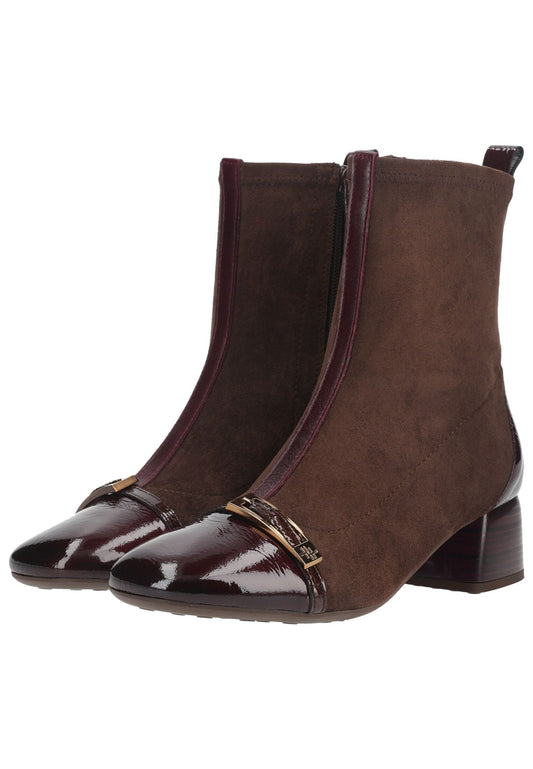 HISPANITAS Stiefelette Leder/Textil Bordeaux