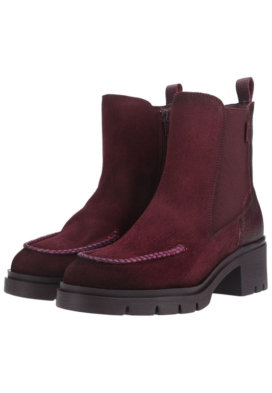 HISPANITAS Stiefelette Veloursleder/Textil Bordeaux