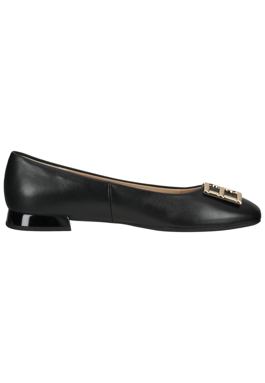 Högl Ballerinas Glattleder Schwarz