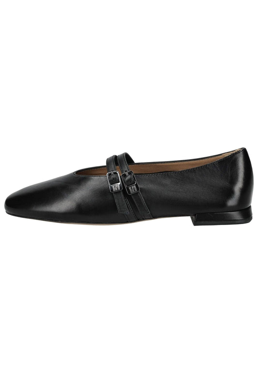 Högl Ballerinas Glattleder Schwarz