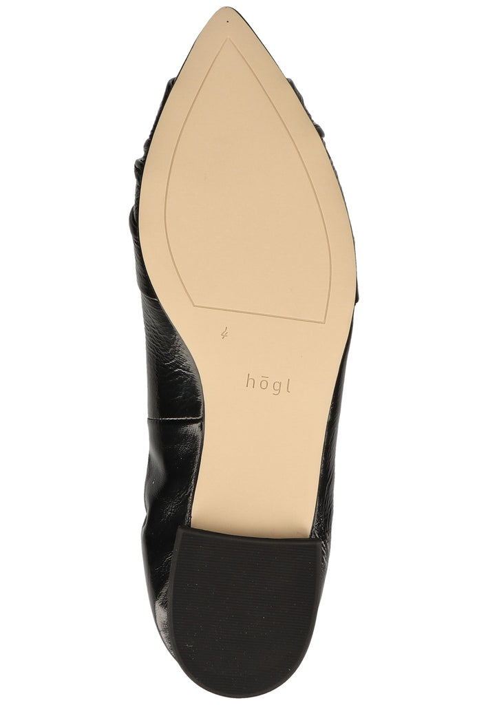Högl Ballerinas Leder Schwarz Lack