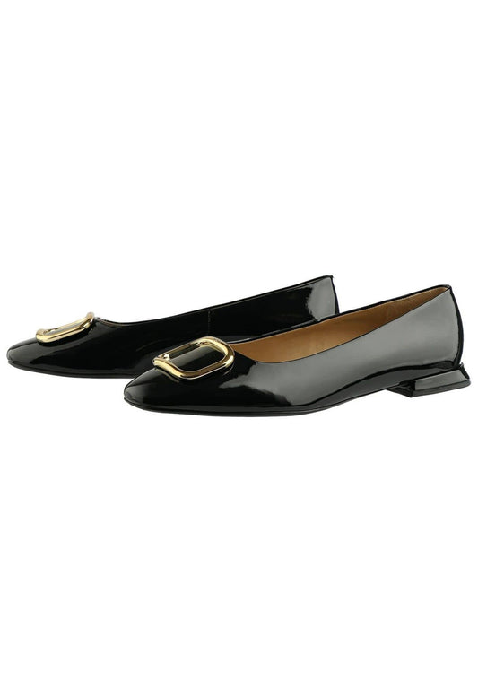 Högl Ballerinas Leder Schwarz Lack