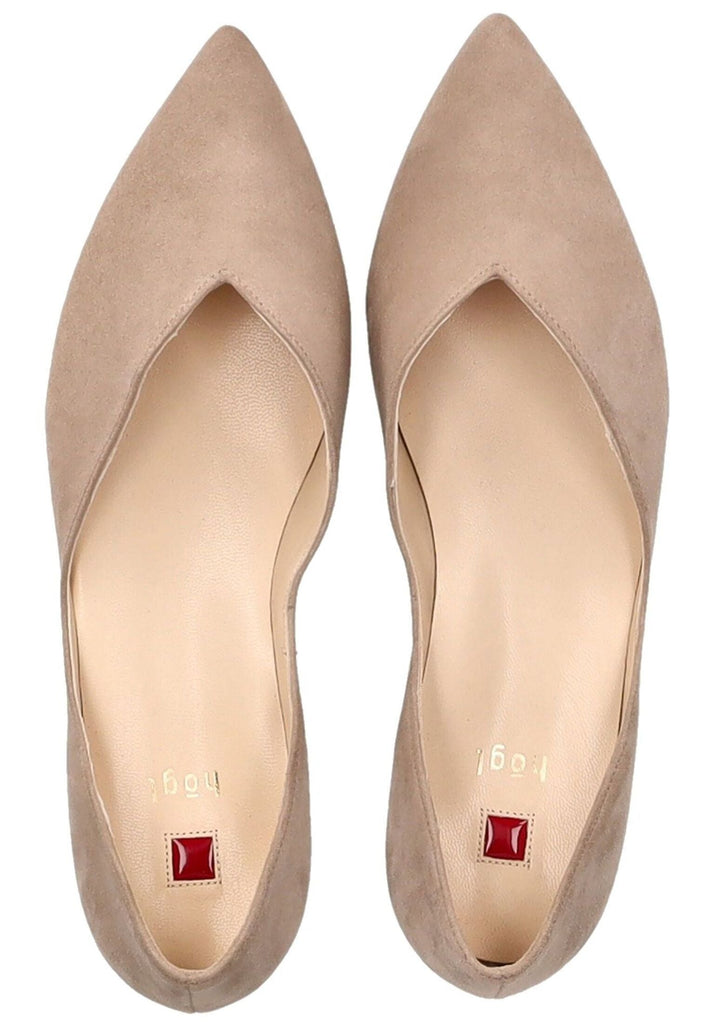 Högl Ballerinas Samt Taupe