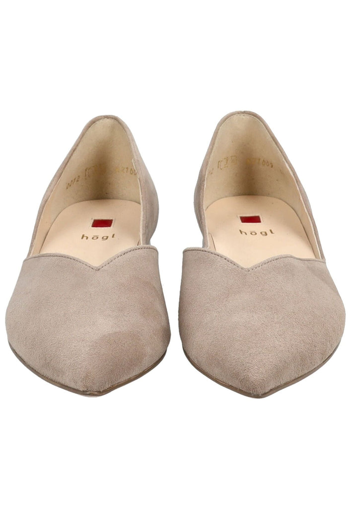 Högl Ballerinas Samt Taupe