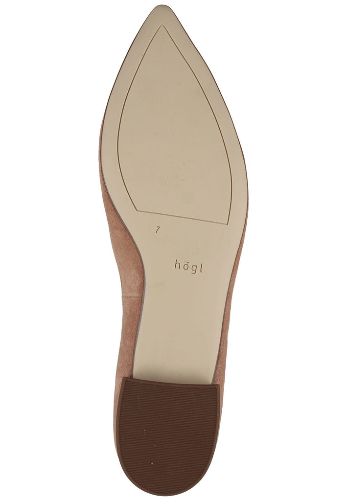 Högl Ballerinas Veloursleder Beige