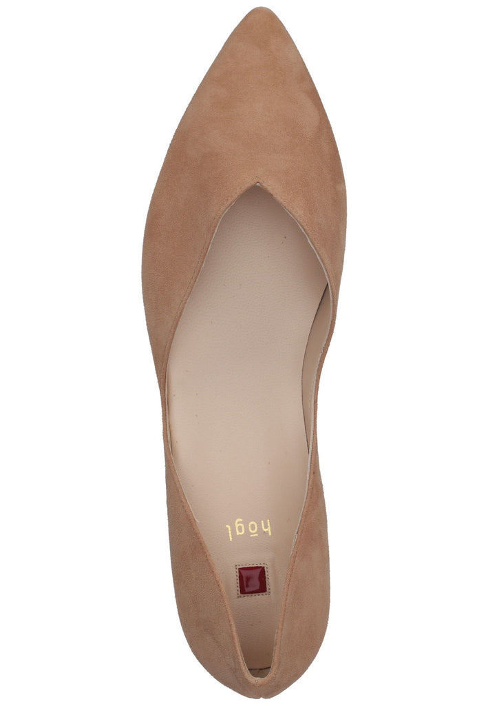 Högl Ballerinas Veloursleder Beige