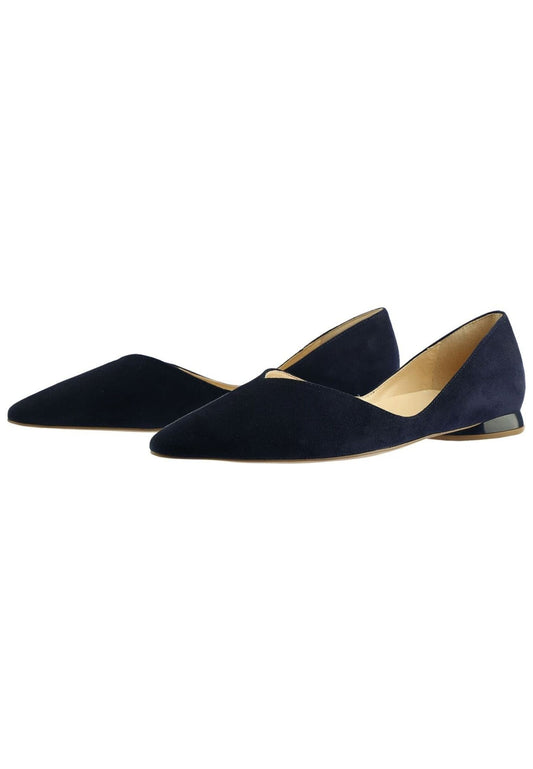 Högl Ballerinas Veloursleder Dunkelblau