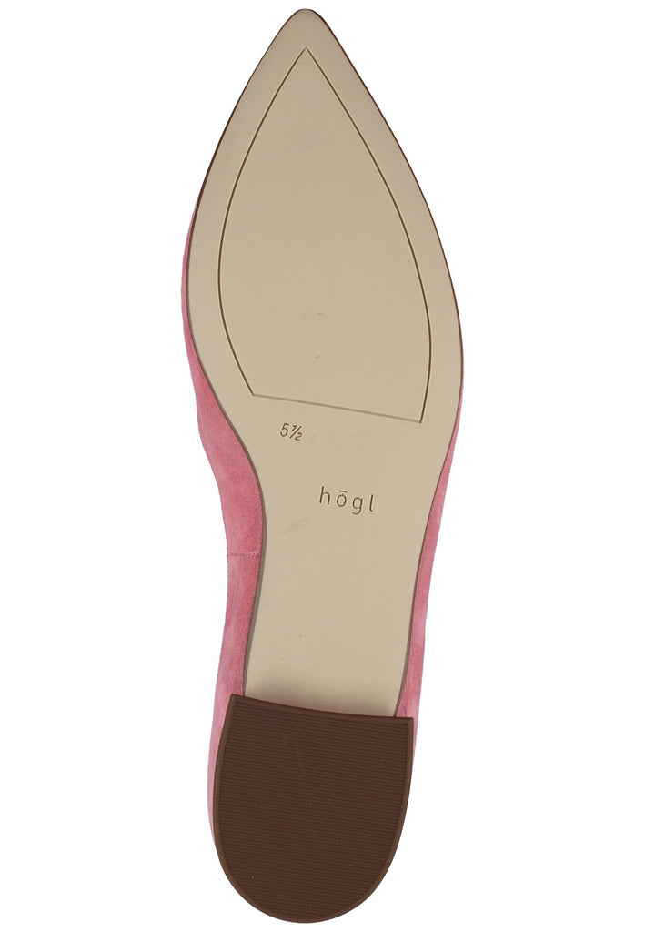 Högl Ballerinas Veloursleder Hellrosa