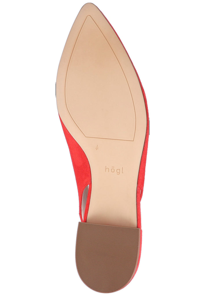 Högl Ballerinas Veloursleder Scarlet