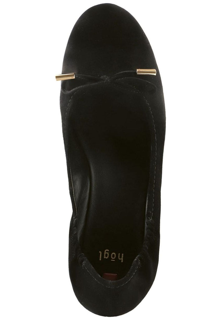 Högl Ballerinas Veloursleder Schwarz