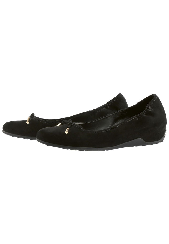 Högl Ballerinas Veloursleder Schwarz