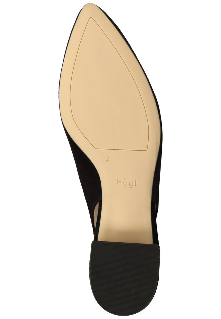 Högl Ballerinas Veloursleder Schwarz