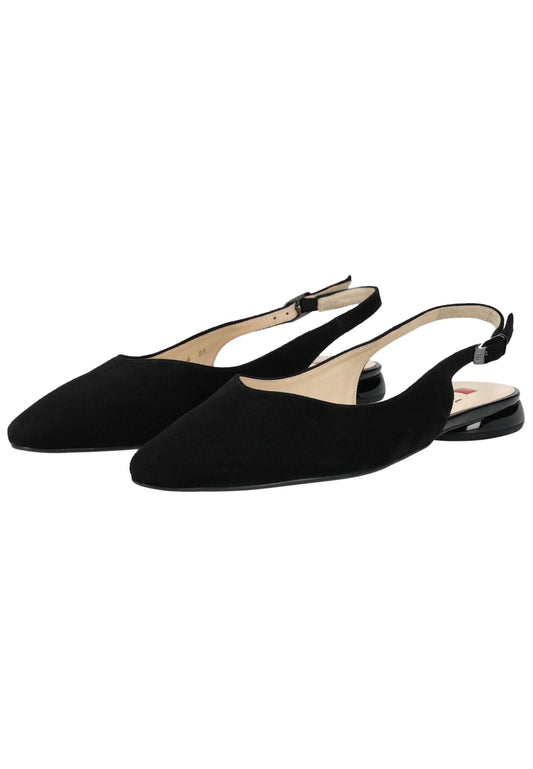 Högl Ballerinas Veloursleder Schwarz/Schwarz