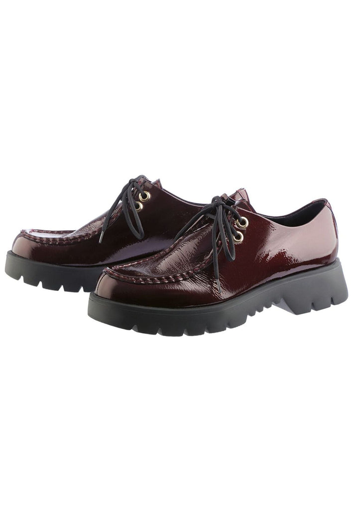 Högl Halbschuhe Leder Weinrot