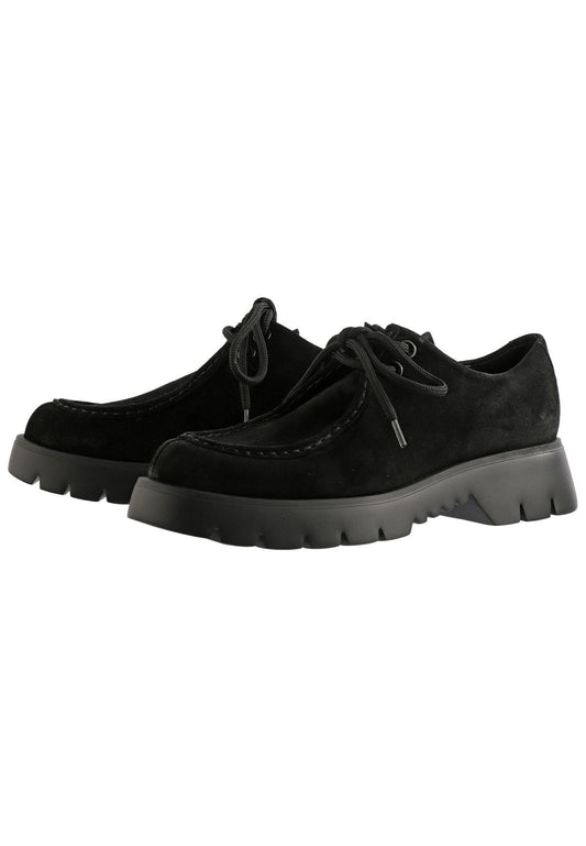 Högl Halbschuhe Veloursleder Schwarz