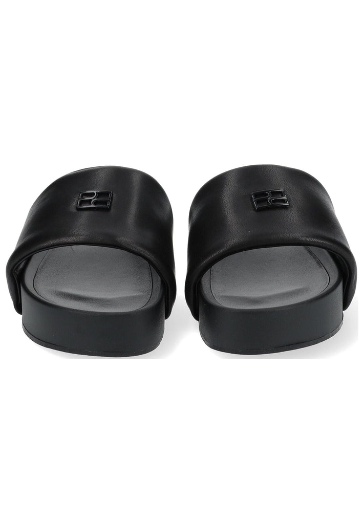 Högl Pantoletten Leder Schwarz