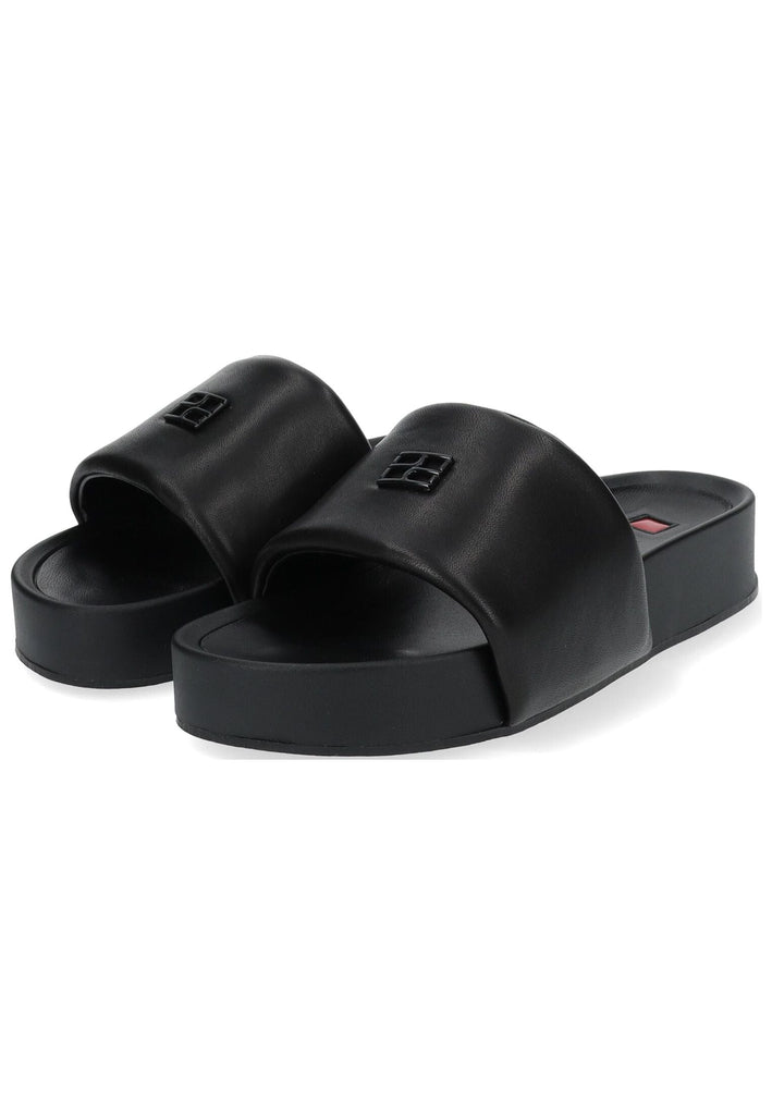 Högl Pantoletten Leder Schwarz