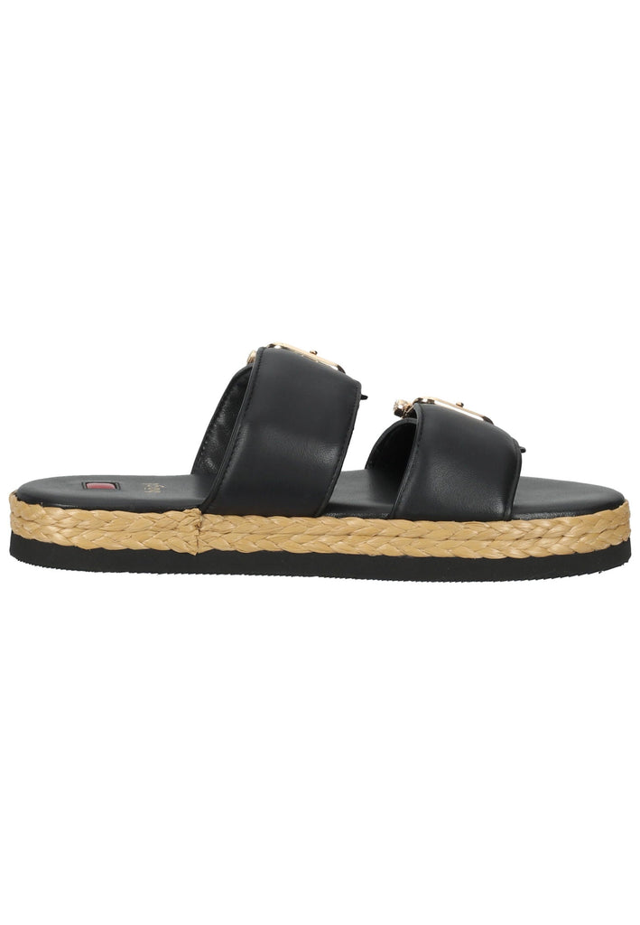 Högl Pantoletten Leder Schwarz