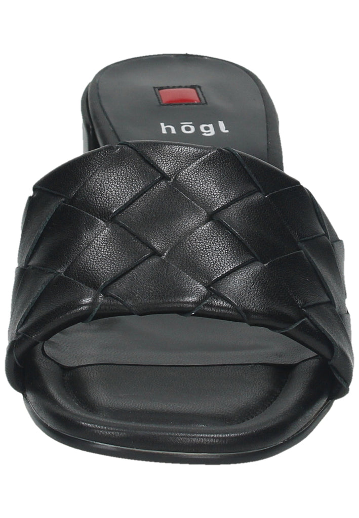 Högl Pantoletten Leder Schwarz
