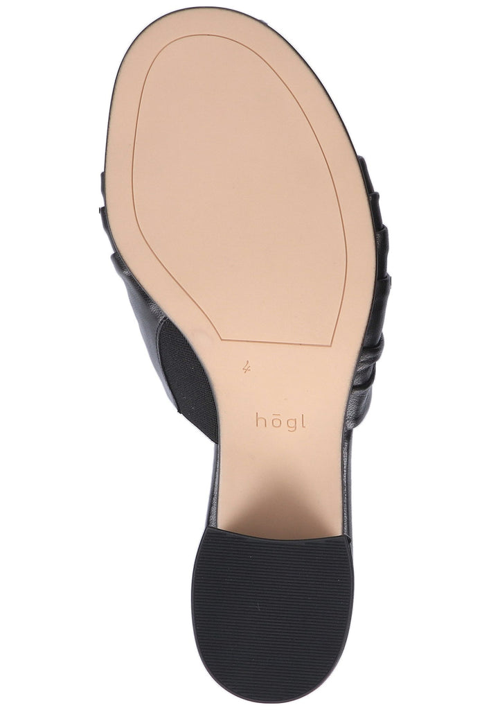Högl Pantoletten Leder Schwarz