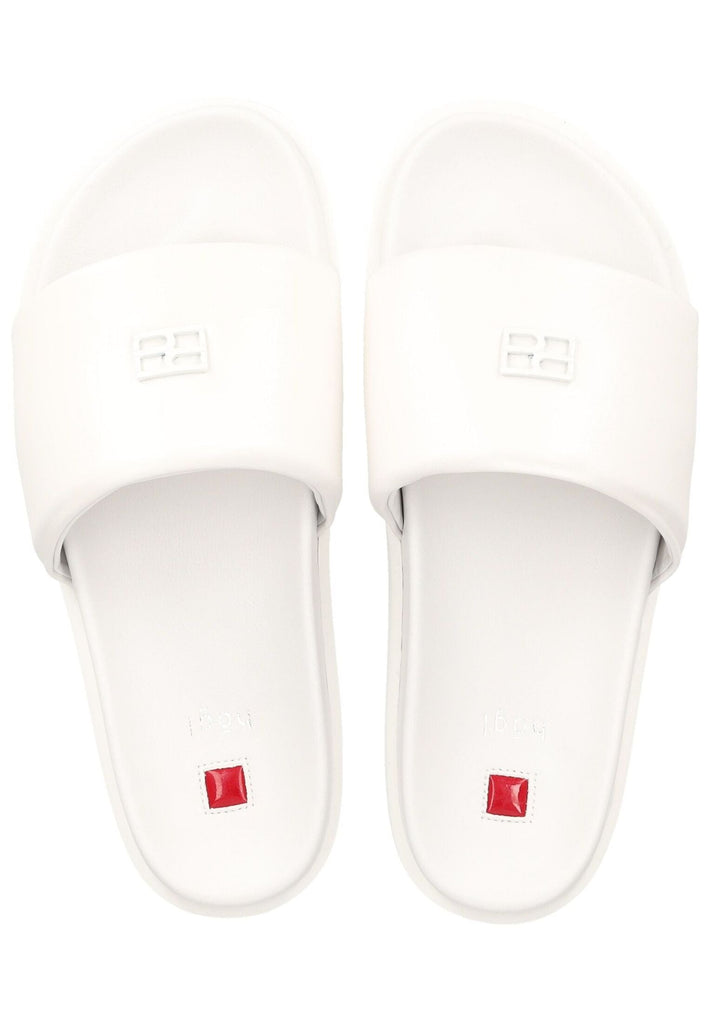 Högl Pantoletten Leder Weiß