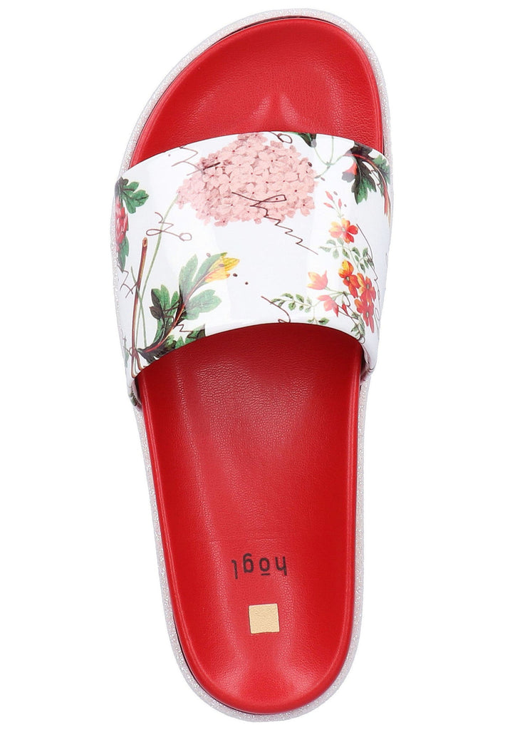 Högl Pantoletten Leder Weiß