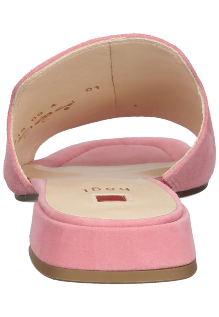 Högl Pantoletten Veloursleder Hellpink