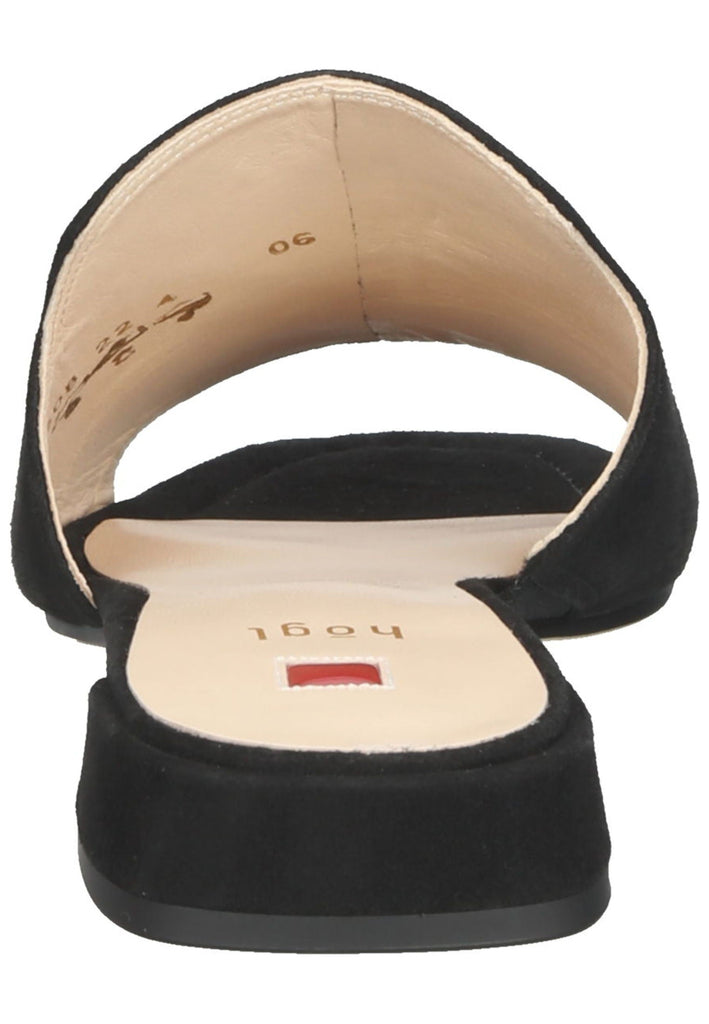 Högl Pantoletten Veloursleder Schwarz