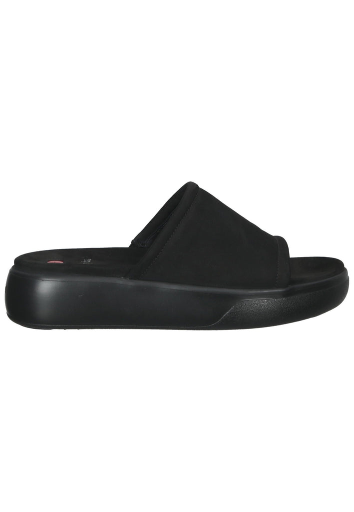 Högl Pantoletten Veloursleder Schwarz