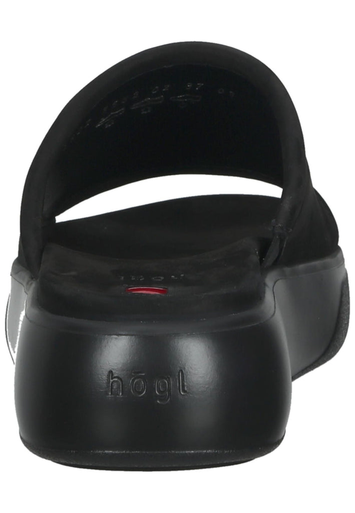 Högl Pantoletten Veloursleder Schwarz