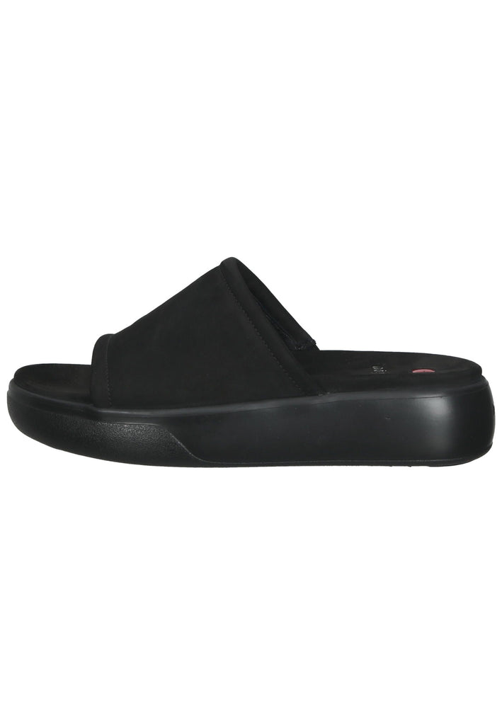 Högl Pantoletten Veloursleder Schwarz