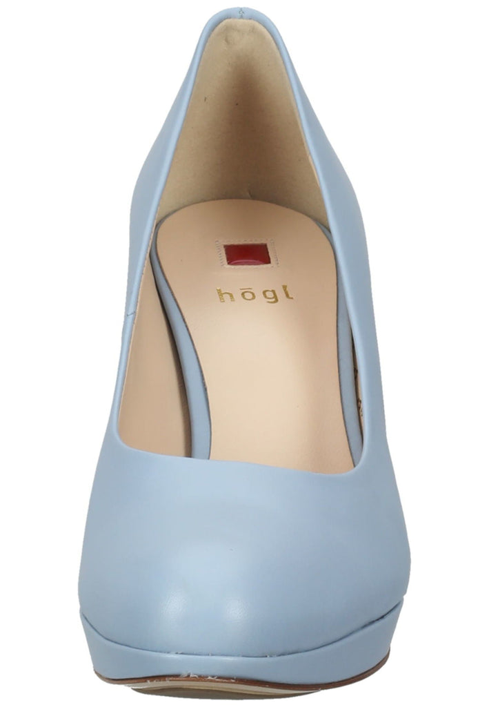 Högl Pumps Glattleder Hellblau