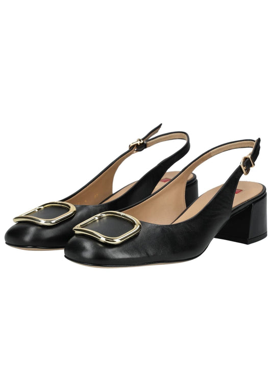 Högl Pumps Glattleder Schwarz/Schwarz