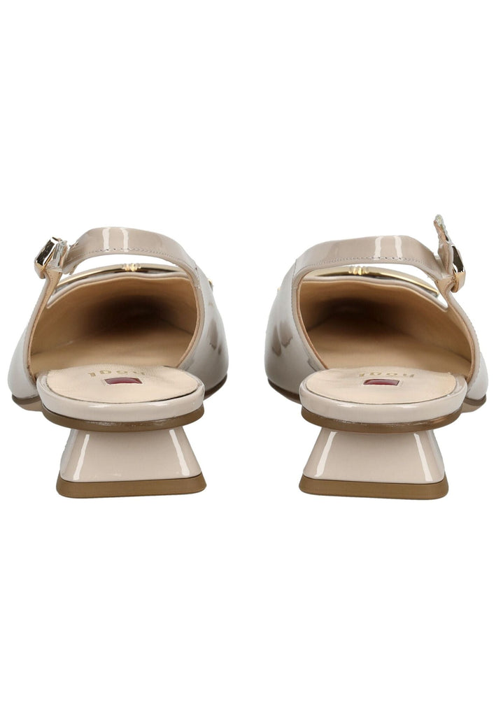 Högl Pumps Leder Beige Lack