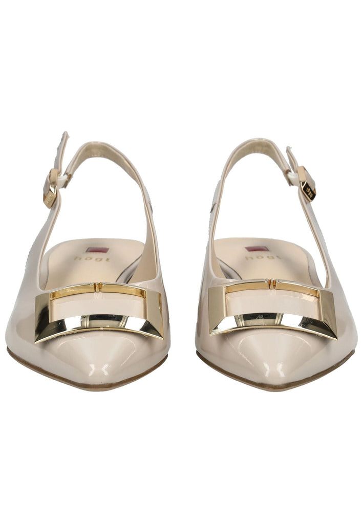 Högl Pumps Leder Beige Lack