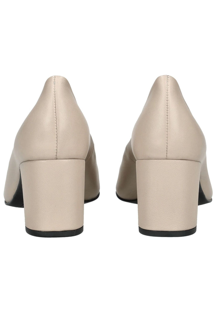 Högl Pumps Leder Beige/Schwarz